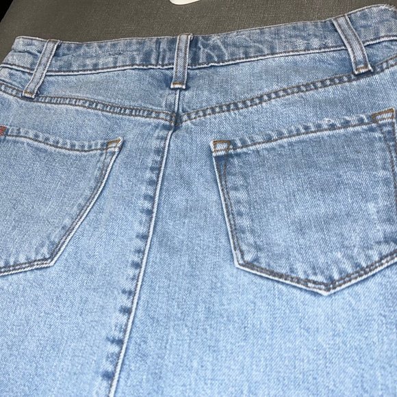 blue denim skirt - Picture 3 of 5